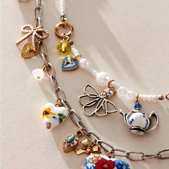 NWT Free People Maxamillion Charm Necklace - Picture 2 of 4